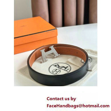 Hermes H Take Off belt buckle  &  Reversible leather strap 32 mm 08 2023